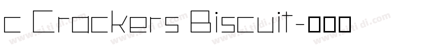 c Crackers Biscuit字体转换